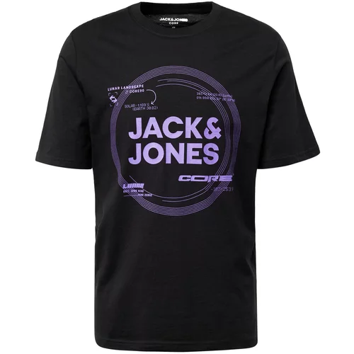 Jack & Jones Majica 'PILOU' svetlo lila / črna