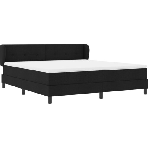 Box Spring Krevet s Madracem Crni 180x200 cm Tkanina Slike