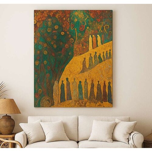 WALLXPERT Dekorativna slika na platnu, 50x70cm, &Scaron;areno Cijene