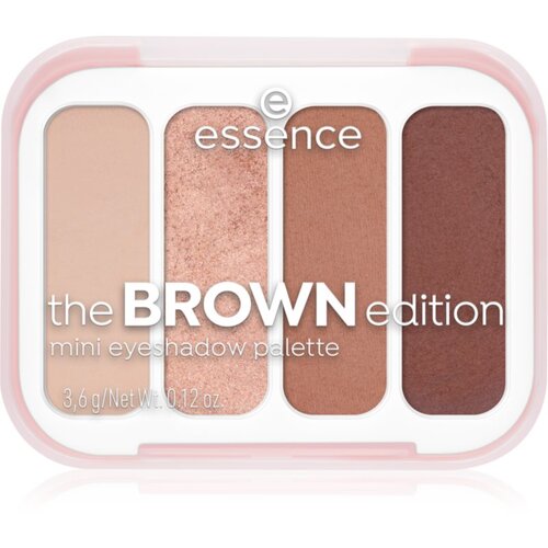 Essence The Brown Edition paleta sjenila za oči mini 3.6 g Slike