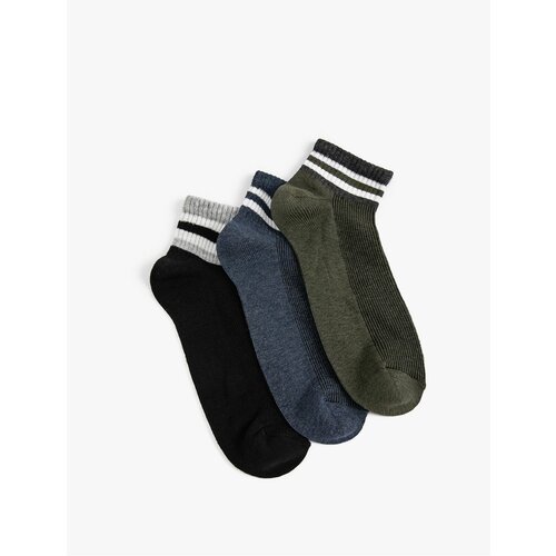 Koton 3-Piece Booties Socks Set Multicolored with Stripe Pattern Cene