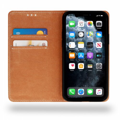 Onasi Special usnjena preklopna torbica za Samsung Galaxy A54 - modra Slike