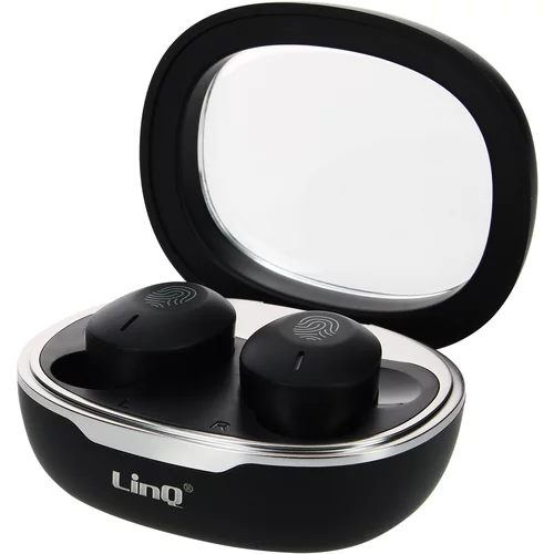 LINQ Bluetooth športne slušalke, upravljanje na dotik - 8 ur delovanja baterije, - crne, (20763372)