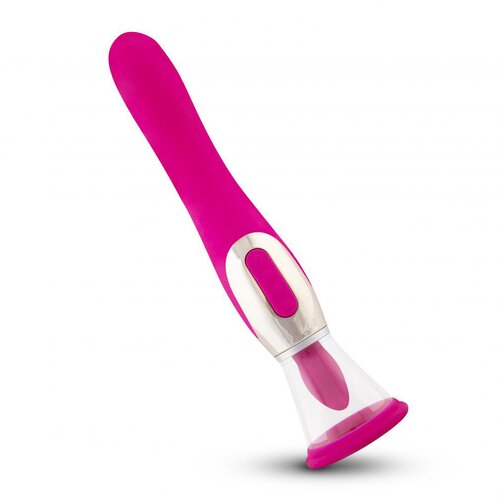 Teazers Stimulating Pussy Pump with G-Spot Vibrator Pink Cene
