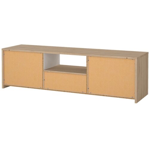 Tvilum Bela/v naravni barvi TV omarica v hrastovem dekorju 179x52x48 cm Next &amp;ndash; Slike