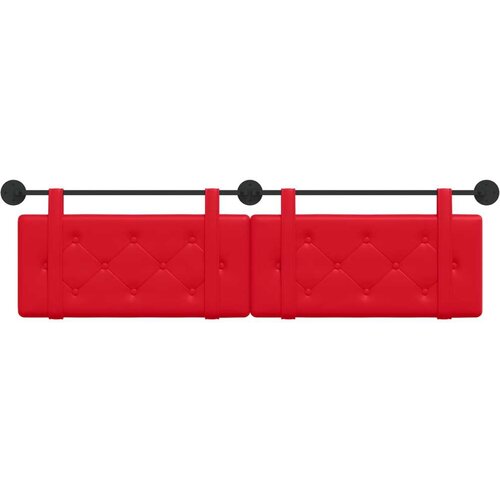  Držeće uzglavlje Zidne Crvena 170 x 55 x 5 cm Lažna koža - Crvena 160 cm bez LED Slike