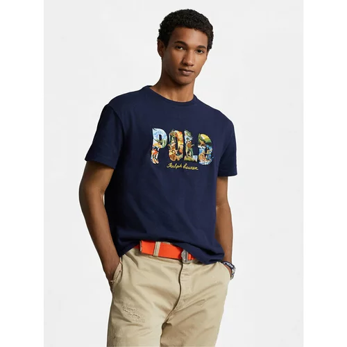 Polo Ralph Lauren Majica 710934738001 Mornarsko modra Classic Fit