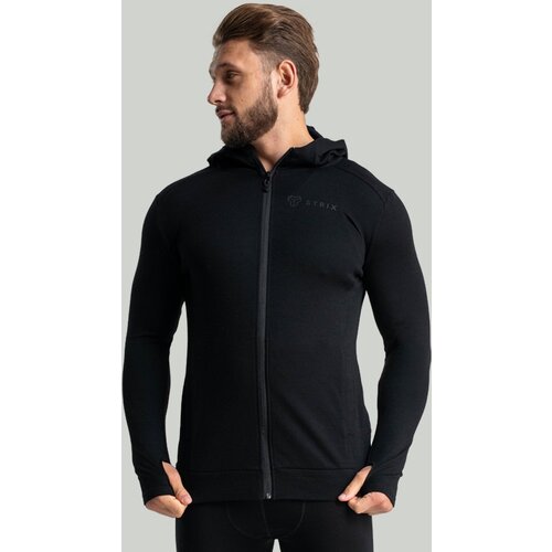 STRIX Muška dukserica MERINO I Zip Up Black Cijene