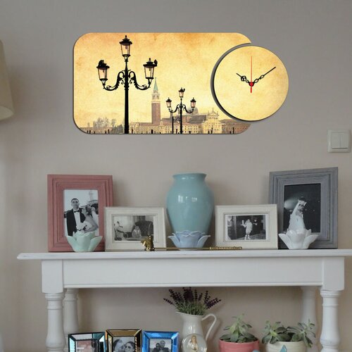 Wallity zidni sat YMS-26, 68x32 cm, 2 dela Cene