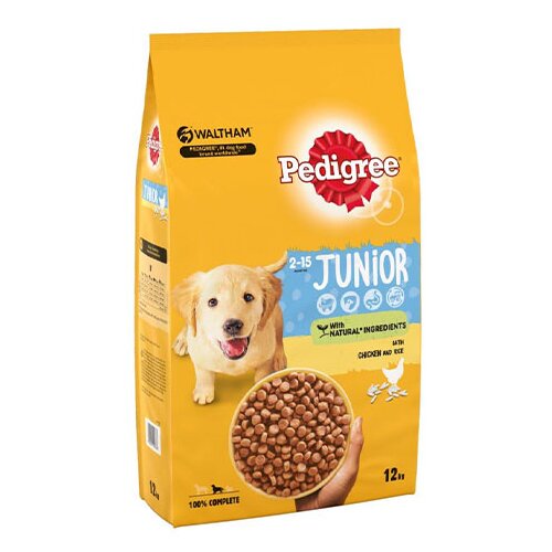 Pedigree junior - suva hrana za pse od 2 meseca do 12 meseci starosti - piletina 12kg Slike