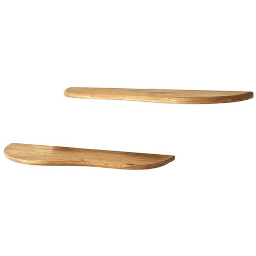 Kalune Design Wavy 2 - Oak Oak Wall Shelf Cene