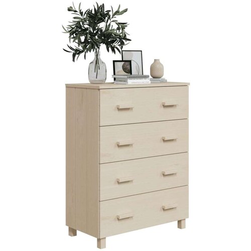 VidaXL Komoda smeđa boja meda 79 x 40 x 103,5 cm od masivne borovine Slike
