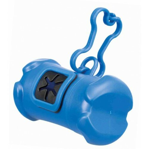 Trixie dispenzer za higijenske kesice sa kukom za kačenje plava Slike