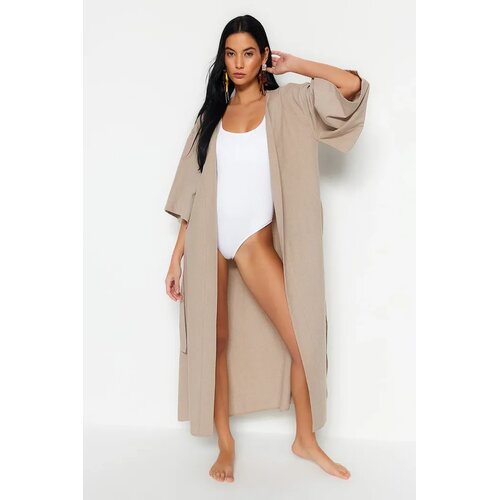 TRENDYOLMILLA Ženski kimono Tbess23Km00058, Bež Cene