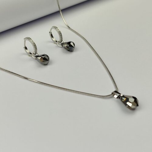 ALP crystal Set ogrlica i minđu&scaron;e PDR15 SN, Crni Cene