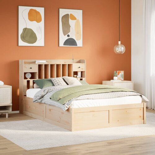 Furnova Posteljni okvir brez vzmetnice 140x200 cm trdna borovina, (21934869) Slike