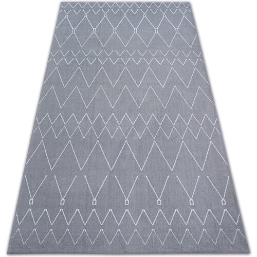 RugsX Preproge Preproga SENSE Micro 81249 Cikcak ETNO srebro/bela 160x230 cm Bela Cene