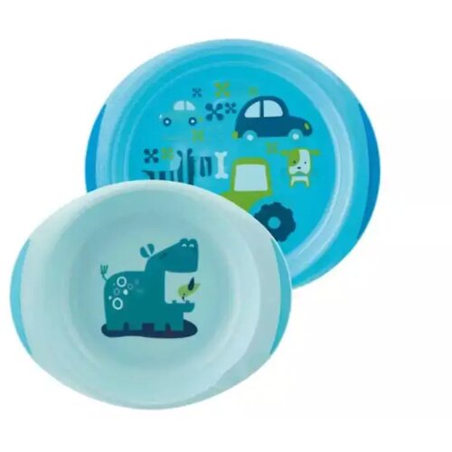 Chicco Set tanjira, plavi Slike