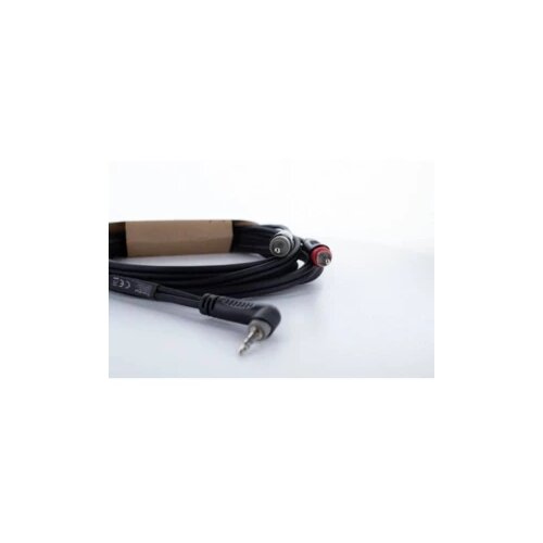 Cordial 14859 utičnica / Cinch audio Y-adapter [1x 3,5 mm banana utikač - 2x muški cinch konektor] 1.50 m crna PVC oblog Cijene