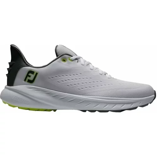 Footjoy Flex XP Mens Golf Shoes White/Black/Lime 42