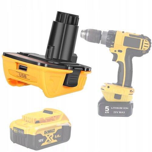 Rosfix DEWALT ADAPTER DC9096 ZA BATERIJO DEWALT (DCA1820) RUMENE IN ČRNE BARVE, (22113217) Cene