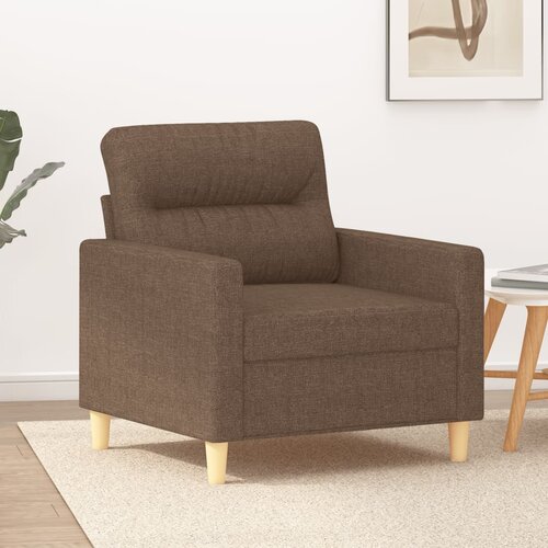  The Living Store Fotelj rjav 60 cm blago - Fotelj, (21499511) Cene