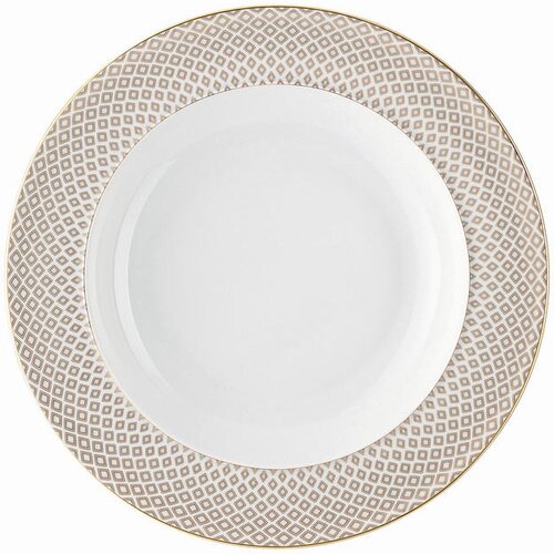 ROSENTHAL GLOBOKI KROŽNIK Francis Carreau Beige porcelan Cene