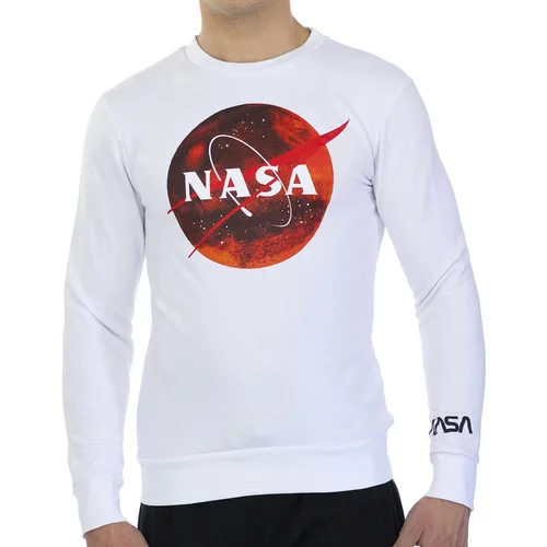NASA Puloverji MARS12S-WHITE Bela