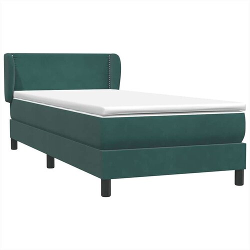  Box Spring krevet s madracem tamnozeleni 80x220 cm bar&amp;scaron;un Slike
