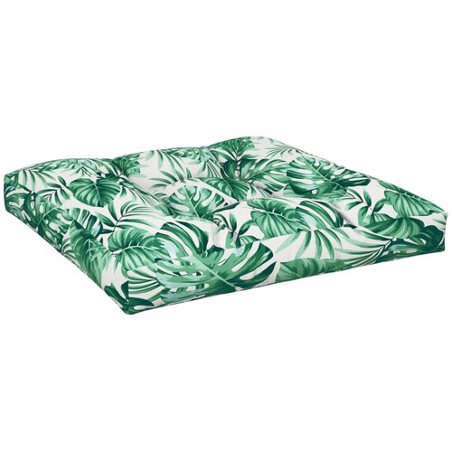 vidaXL Jastuk za palete s uzorkom li&scaron;ća 80 x 80 x 12 cm od tkanine Cijene