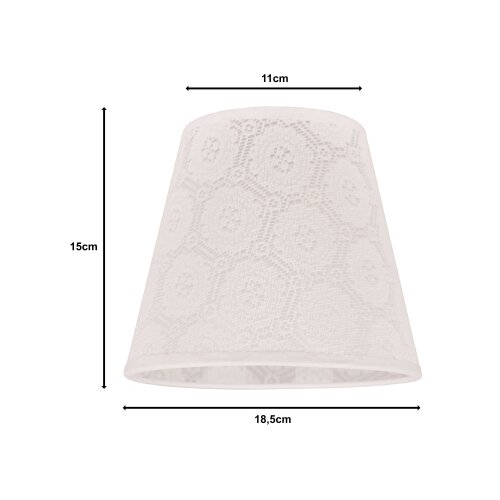  duolla - prigu&amp;scaron;iva za stonu lampu sofia xs E14 prečnik 18,5 cm bela Slike