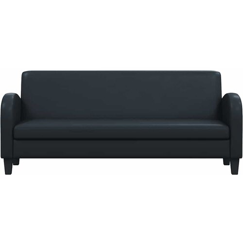  2-dijelni set sofa od umjetne kože crni Slike