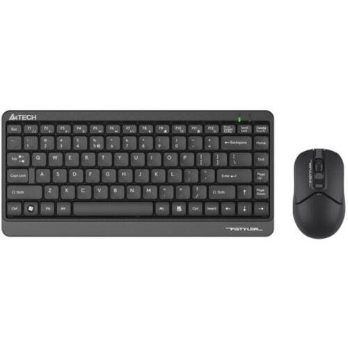 A4Tech A4-FG1112 A4Tech Fstyler Bezicna tastatura YU-LAYOUT + bezicni mis USB, Grey Slike