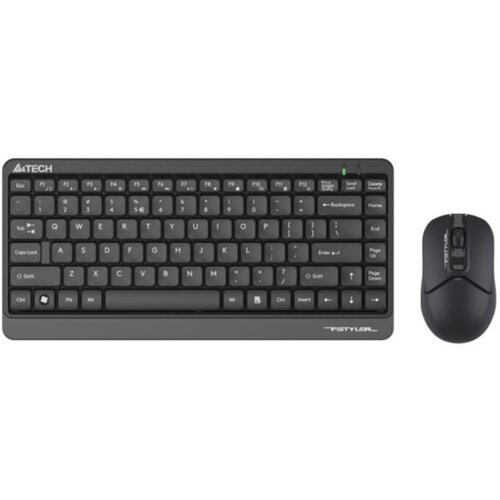 A4Tech A4-FG1112 fstyler bezicna tastatura yu-layout + bezicni mis usb, grey Cene