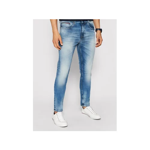 Tommy Jeans Jeans hlače Austin DM0DM09555 Modra Slim Fit