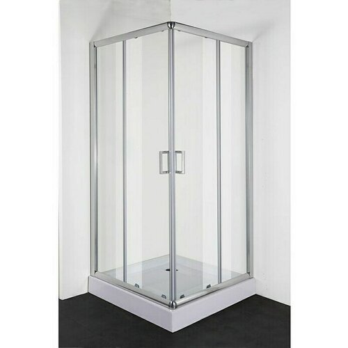 Sanotechnik Kutna tuš kabina Roma (D x Š x V: 80 x 80 x 190 cm, Debljina: 5 mm, Srebrne boje) Cijene