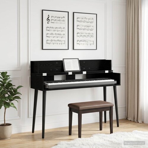 Studio radni stol Crni hrast 110 x 40 x 19,5 cm Slike