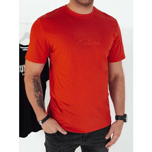 DStreet Men's T-shirt with orange print Slike