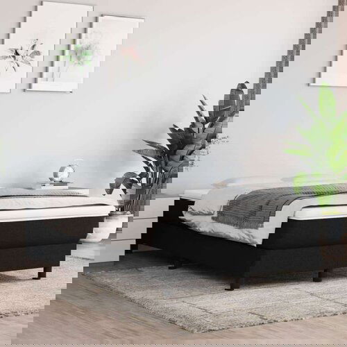  Box spring posteljni okvir črn 120x200 cm blago, (20600899) Slike