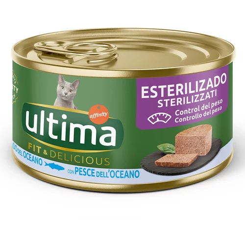 Affinity Ultima Posebna ponuda! Ultima Nature Paté / Ultima Fit & Delicious Sterilized - Sterilized morska riba (18 + 6 gratis!)