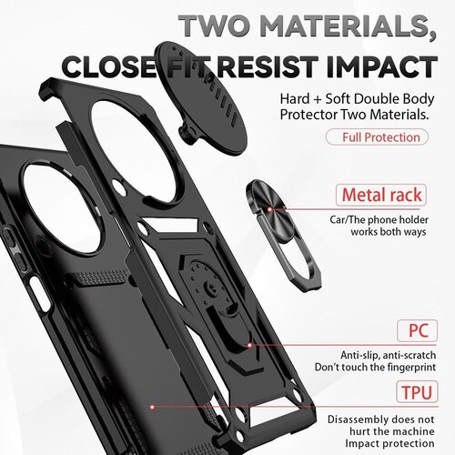Techsuit serija CamShield za&amp;scaron;titna maskica za Honor Magic8 Lite &amp;ndash; crna Slike