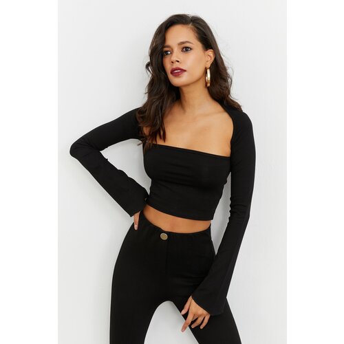 Cool & Sexy Blouse - Black - Fitted Cene