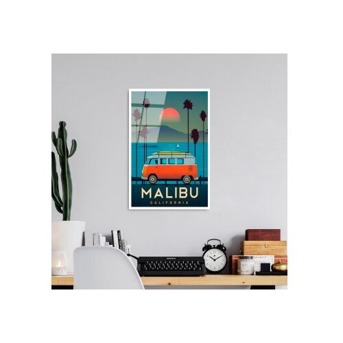 WALLXPERT dekorativna slika od kaljenog stakla malibu (uv 1008) 30 x 45cm Cene