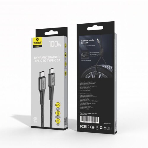  Digicell Dynamic Braided Type C to C kabal 100W Cijene