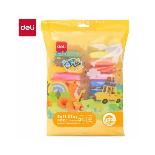  MASA ZA MODELIRANJE DELI 24 BOJE x 10g U PVC KESICI YC143-24A Cene