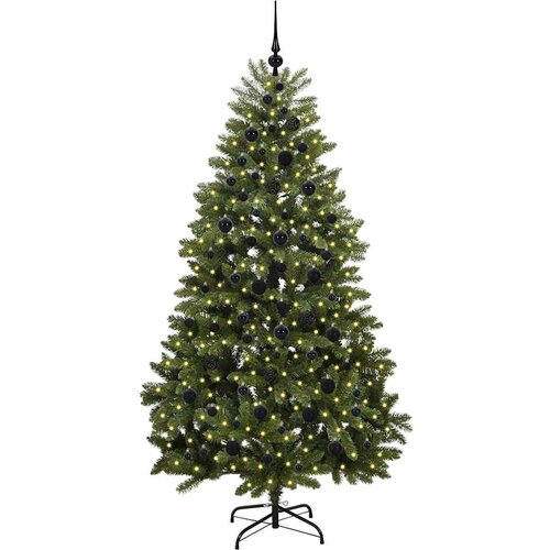  Umjetno božićno drvce Zelena 210 cm PVC i metal Slike