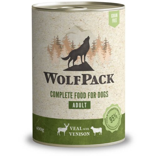 WolfPack Adult - teletina in divjačina 400 g Cene