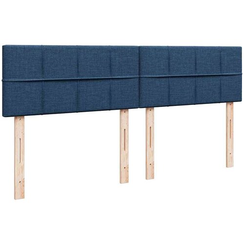 VidaXL otomanski krevet s madracem plavi 160x200cm od tkanine Slike