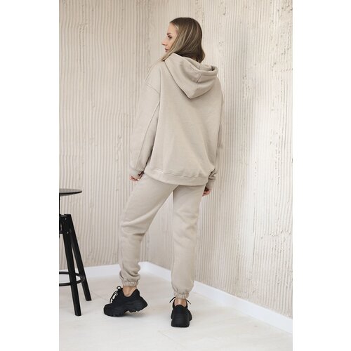 Kesi Cotton set with embroidered Paradise inscription light beige Cene