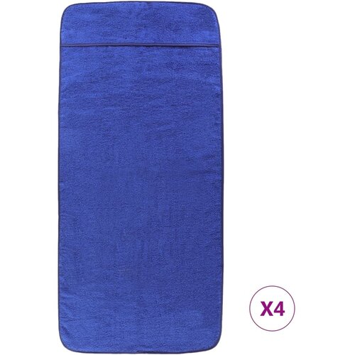  Ručnici za plažu 4 kom plavi 60 x 135 cm od tkanine 400 GSM Slike